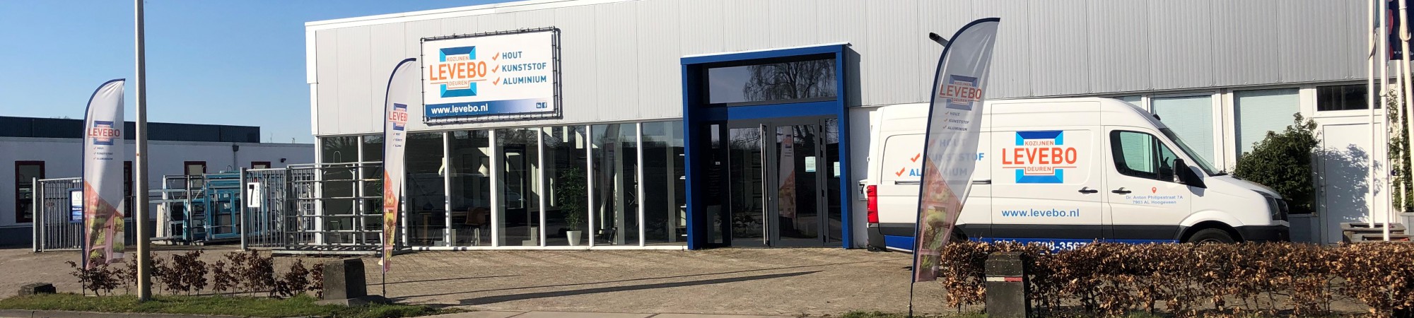 Interieur Showroom Levebo kozijnen en deuren te Hoogeveen