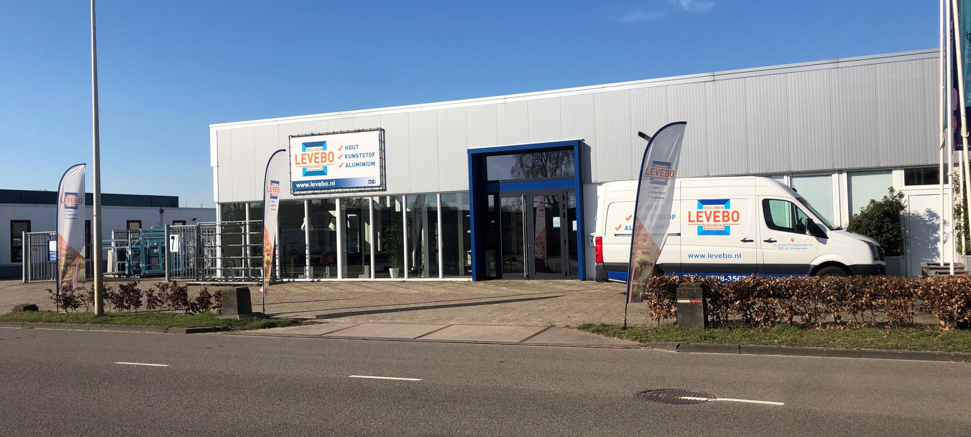 Interieur Showroom Levebo kozijnen en deuren te Hoogeveen